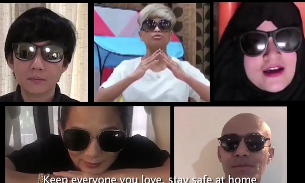 The song brought together notable names in the local music industry to highlight the importance of staying at home during the movement control order. u00e2u20acu201d Screengrab from Instagram/jaclyn_victor