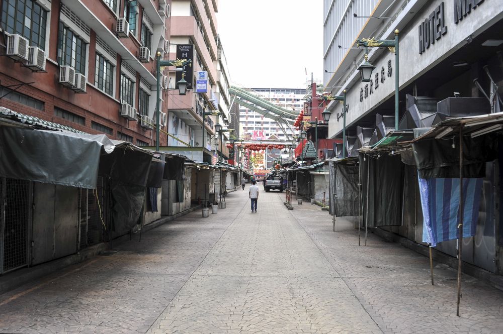 A general view of Petaling Street in Kuala Lumpur on Day Two of the movement control order March 19, 2020. u00e2u20acu201d Picture by Shafwan Zaidon