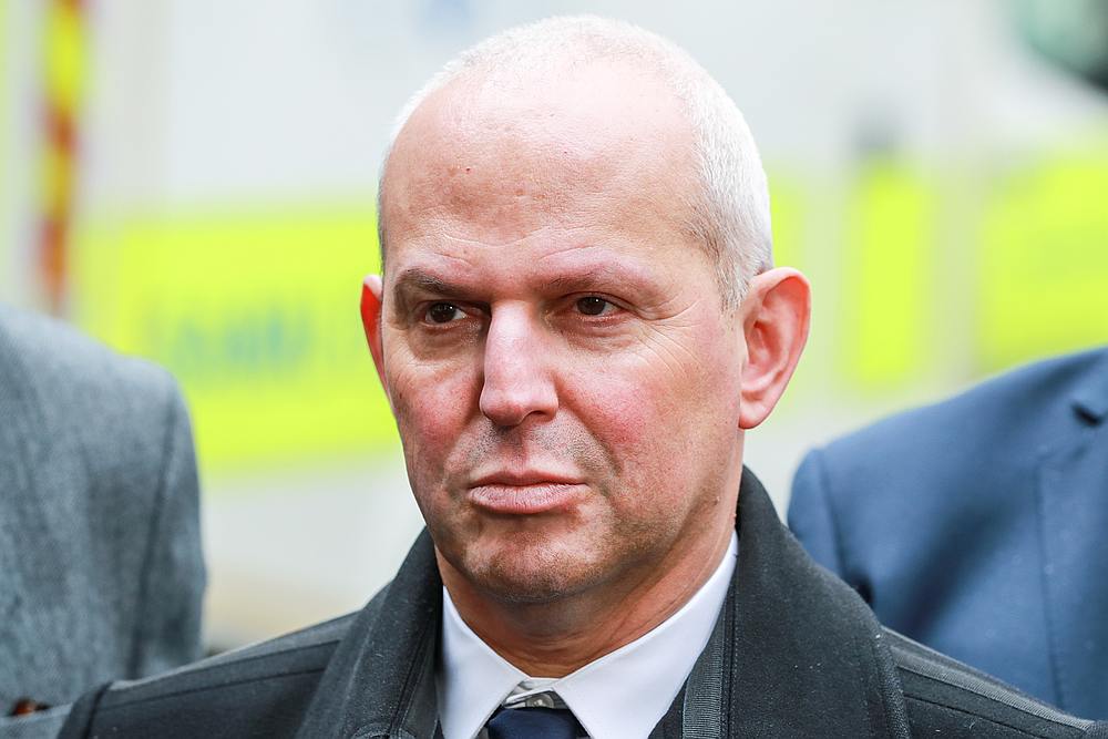 France's Director General of Health Jerome Salomon leaves after visiting the Necker Hospital, focused on the Covid-19 outbreak, in Paris, France March 10, 2020. u00e2u20acu201d Ludovic Marin/Pool pic via Reuters 
