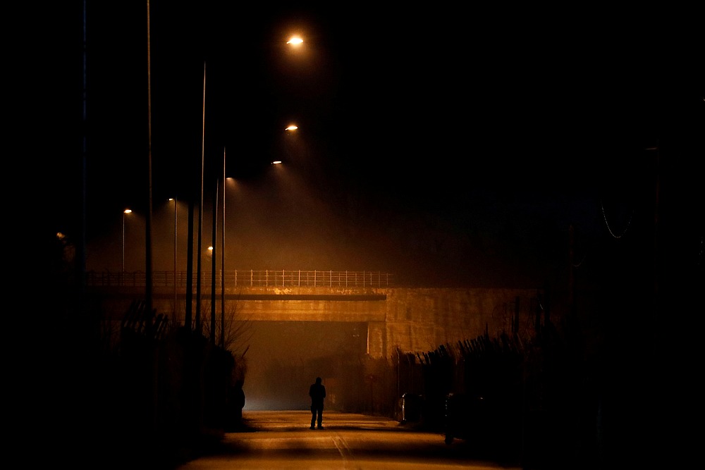 A Greek police officer patrols amid tear gas near Turkey's Pazarkule border crossing, in Kastanies, Greece March 11, 2020. u00e2u20acu201d Reuters pic