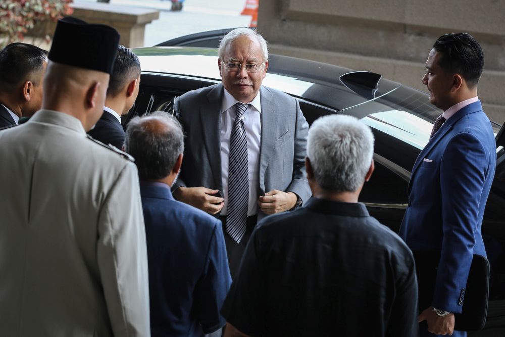 Datuk Seri Najib Tun Razak arrives at the Kuala Lumpur High Court March 12, 2020. u00e2u20acu201d Picture by Yusof Mat Isa