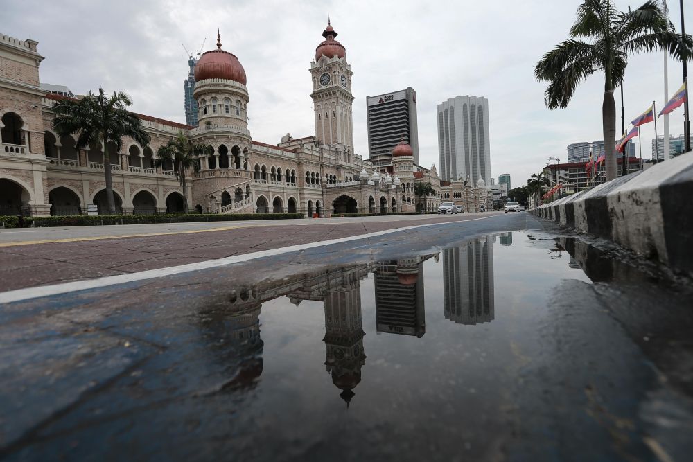 A general view of traffic in Kuala Lumpur on Day Two of the movement control order March 19, 2020. u00e2u20acu201d Picture by Ahmad Zamzahurinn