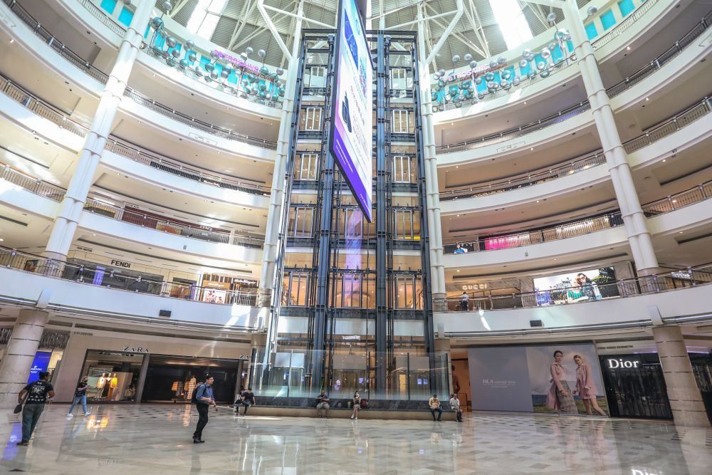 A general view of Suria KLCC in Kuala Lumpur as the movement control order kicks in on March 18, 2020. u00e2u20acu201d Picture by Firdaus Latif