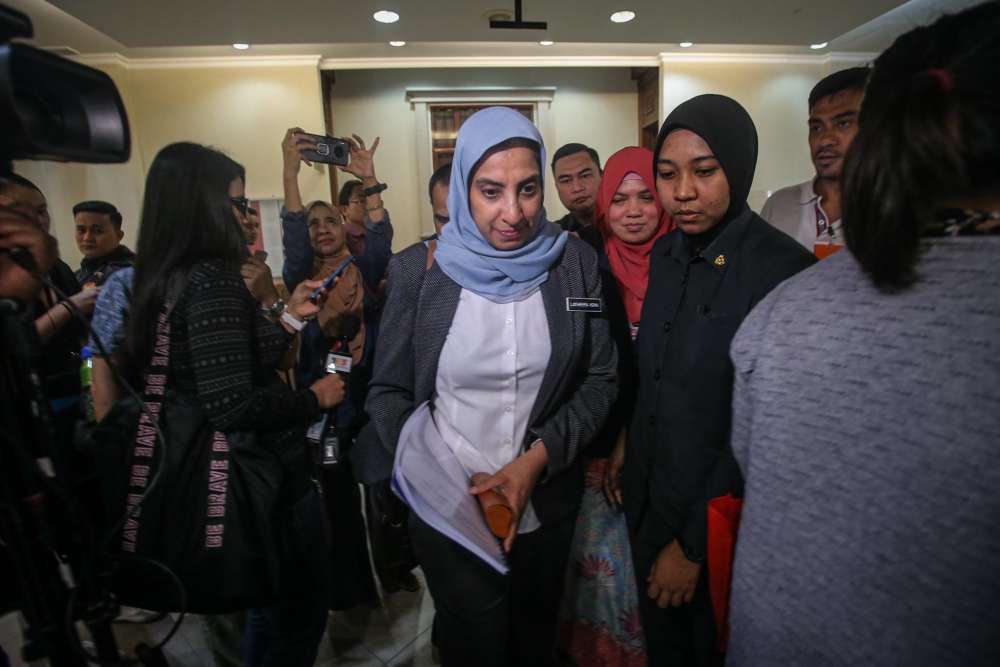 MACC chief commissioner Latheefa Koya is pictured at the Kuala Lumpur High Court March 5, 2020. u00e2u20acu2022 Picture by Hari Anggara