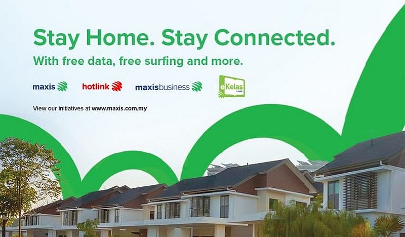 Maxis is offering free data up to 20GB for consumers and free unlimited access to productivity tools to support Malaysians working from home. u00e2u20acu201d SoyaCincau image 