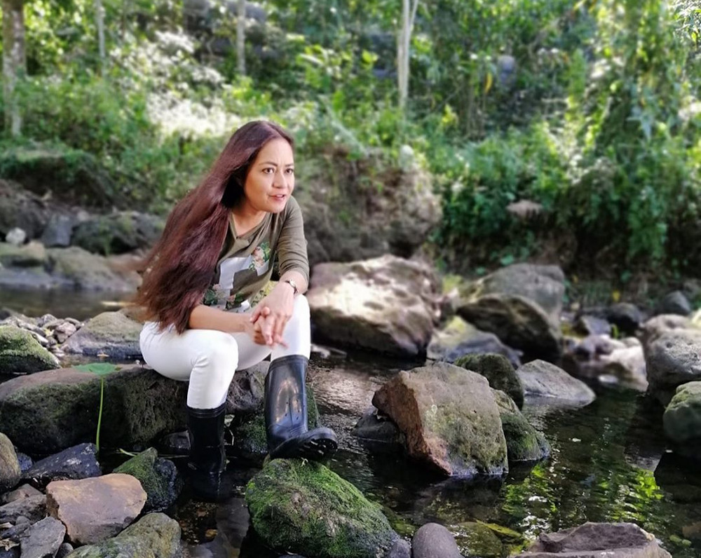 Following her popular campaign for clean rivers, the actress is now highlighting the alarming decline of the Malayan tiger population. u00e2u20acu201d Picture from Instagram/Maya Karin