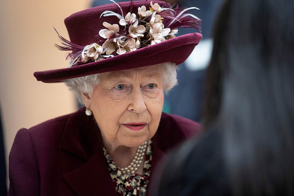 Britain's Queen Elizabeth during a visit to the headquarters of MI5 in London, February 25, 2020. u00e2u20acu201d Victoria Jones/PA Wire pool pic via Reuters