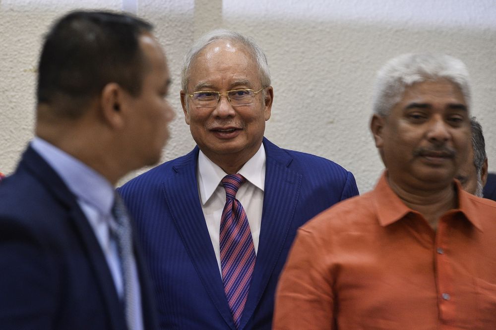 Datuk Seri Najib Razak arrives at the Kuala Lumpur High Court March 2, 2020. u00e2u20acu201d Picture by Miera Zulyana