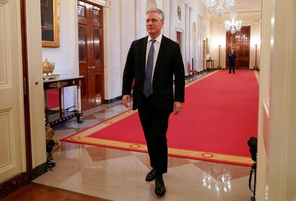 File picture shows US National Security Advisor Robert Ou00e2u20acu2122Brien arriving before US President Donald Trump delivers joint remarks with Israel's Prime Minister Benjamin Netanyahu in the White House in Washington, January 28, 2020. u00e2u20acu201d Reuters pic