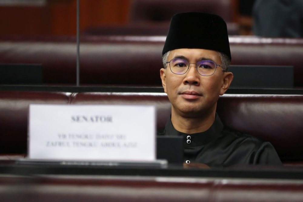 Datuk Seri Tengku Zafrul Tengku Abdul Aziz is pictured at Dewan Negara after being sworn in as senator March 10, 2020. u00e2u20acu201d Picture by Yusof Mat Isa
