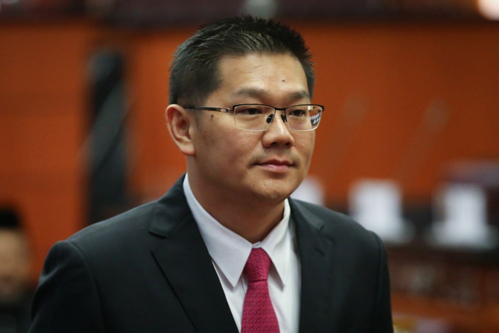 Datuk Lim Ban Hong is pictured at Dewan Negara after being sworn in as senator March 10, 2020. u00e2u20acu201d Picture by Yusof Mat Isa