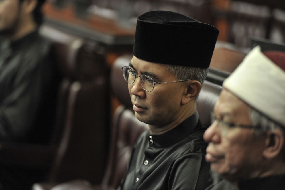 Datuk Seri Tengku Zafrul Tengku Abdul Aziz is pictured at Dewan Negara after being sworn in as senator March 10, 2020. u00e2u20acu201d Picture by Shafwan Zaidon