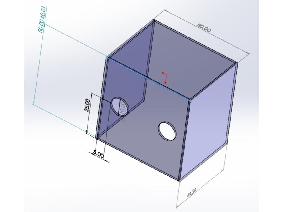 Measurement needed for the fabrication of the PPE box. — Picture by Dr Lai Hsien Yung