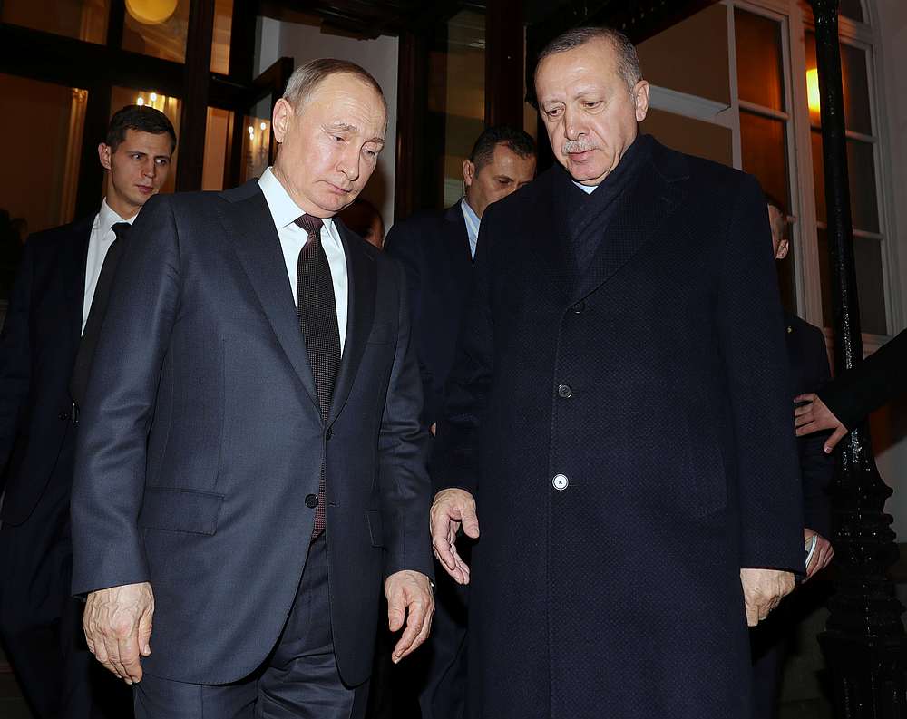 Russian President Vladimir Putin and Turkish President Tayyip Erdogan after their joint news conference in Moscow March 5, 2020. u00e2u20acu201d Sputnik/Mikhail Klimentyev/Kremlin pic via Reuters