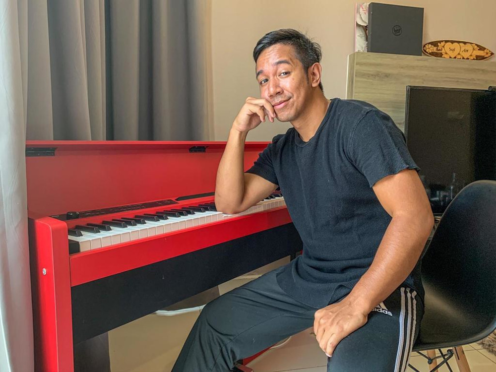 Singaporean Sufie Rashid, who lives in Kuala Lumpur, is using the enforced downtime to compose music. u00e2u20acu201d Picture by Sufie Rashid via TODAY