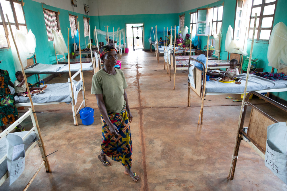 Wanea Mabele, mother of a measles patient, walks through the measles isolation ward in Boso-Manzi hospital in Mongala province in northern Democratic Republic of Congo February 29, 2020. u00e2u20acu201d Reuters pic
