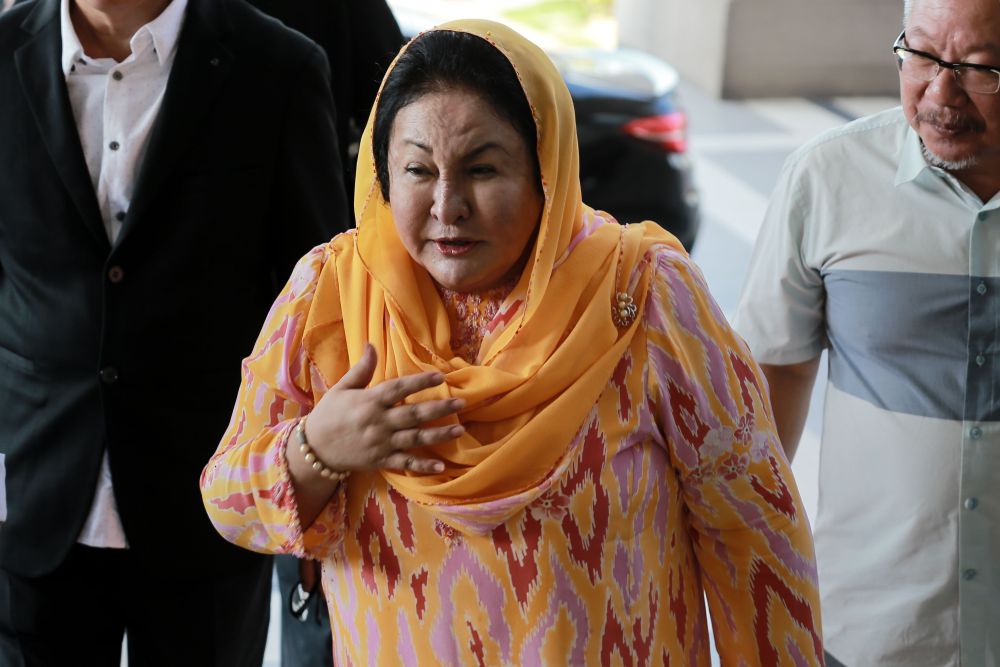 Datin Seri Rosmah Mansor arrives at the Kuala Lumpur High Court March 12, 2020. u00e2u20acu201d Picture by Ahmad Zamzahuri