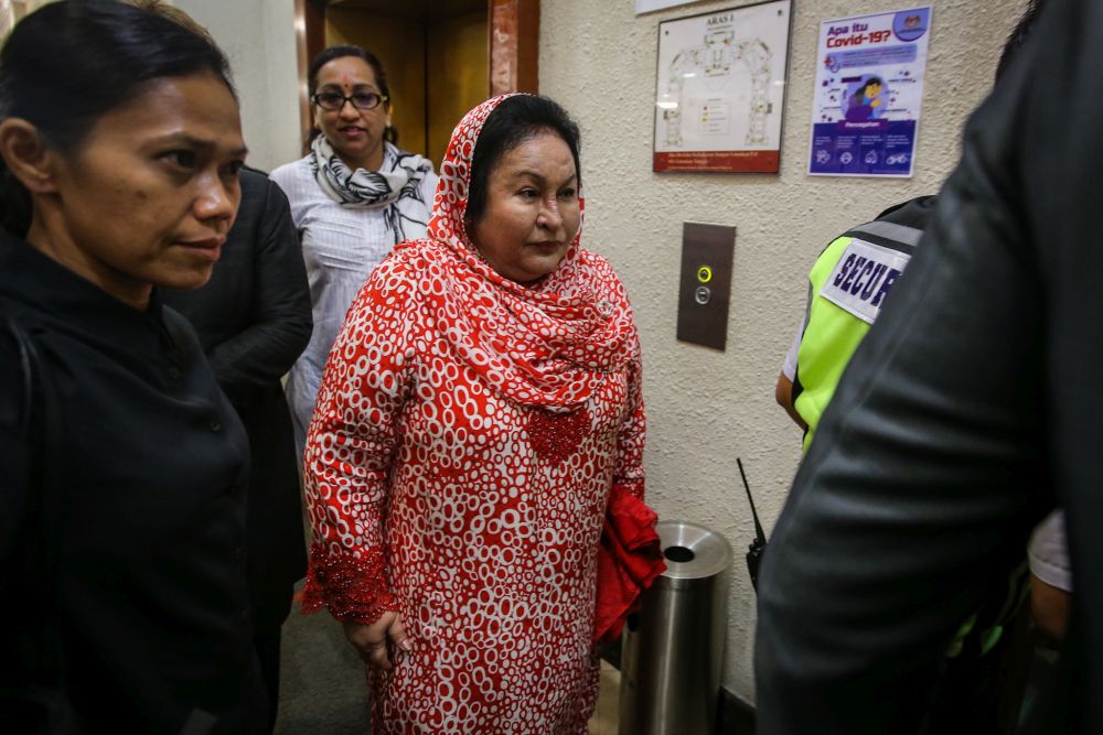 Datin Seri Rosmah Mansor arrives at the Kuala Lumpur High Court March 10, 2020. u00e2u20acu201d Picture by Hari Anggarann