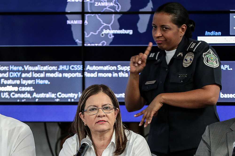 Panama's Health Minister Rosario Turner speaks during a news conference in Panama City March 10, 2020. u00e2u20acu201d Reuters pic 