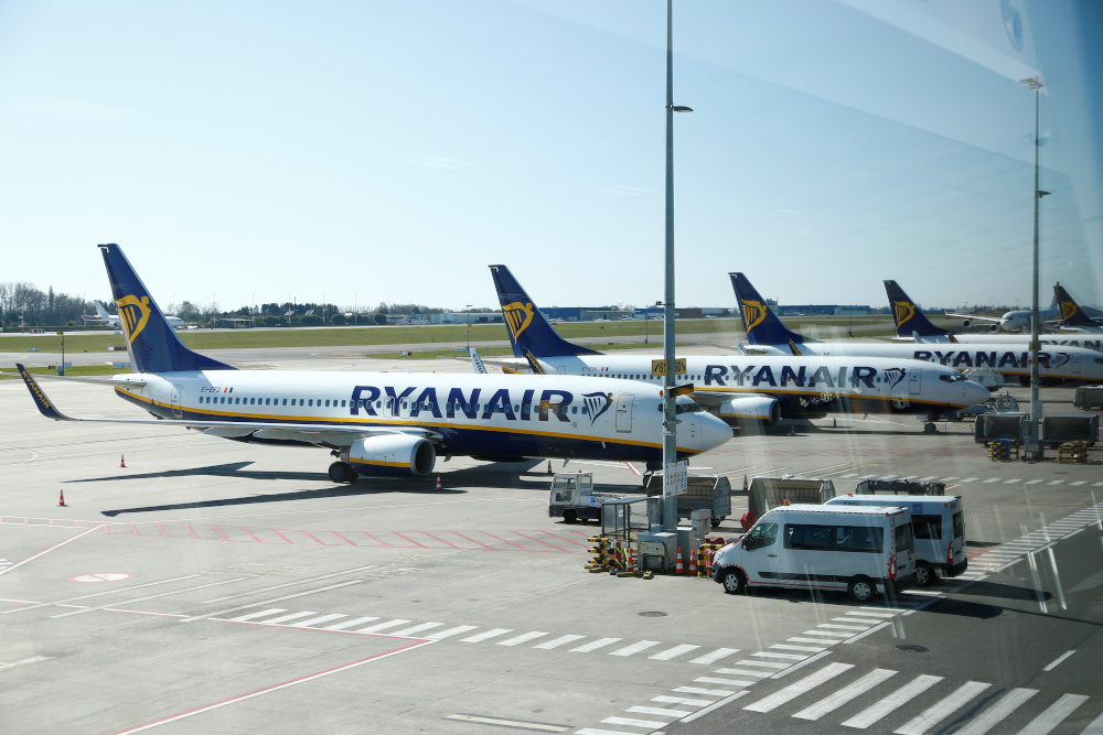 Ryanair aircrafts are parked on the tarmac before the closure of Brussels South Charleroi Airport as airlines have suspended flights to slow down the spread of coronavirus disease, Charleroi, Belgium March 24, 2020. u00e2u20acu201d Reuters pic 