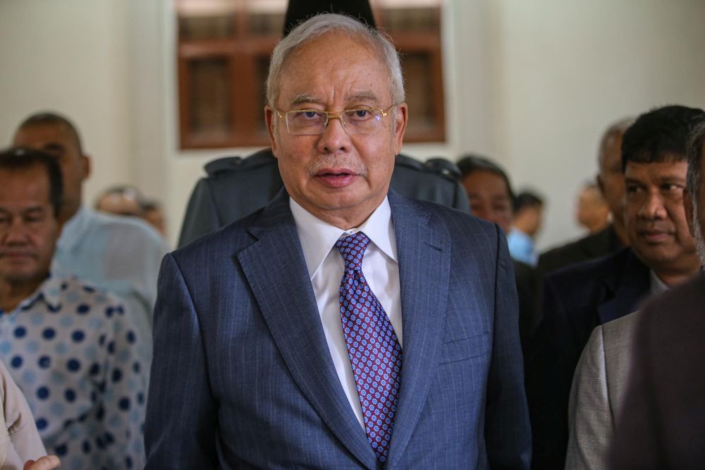 Datuk Seri Najib Razak is pictured at the Kuala Lumpur High Court March 3, 2020. u00e2u20acu201d Picture by Hari Anggara