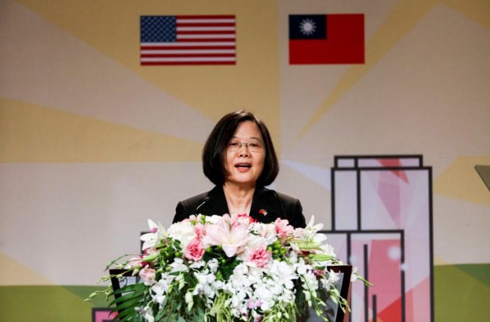 File picture shows Taiwanu00e2u20acu2122s President Tsai Ing-wen speaking in the Los Angeles Overseas Chinese Banquet during visit in Los Angeles, California, US, August 12, 2018. u00e2u20acu201d Reuters pic