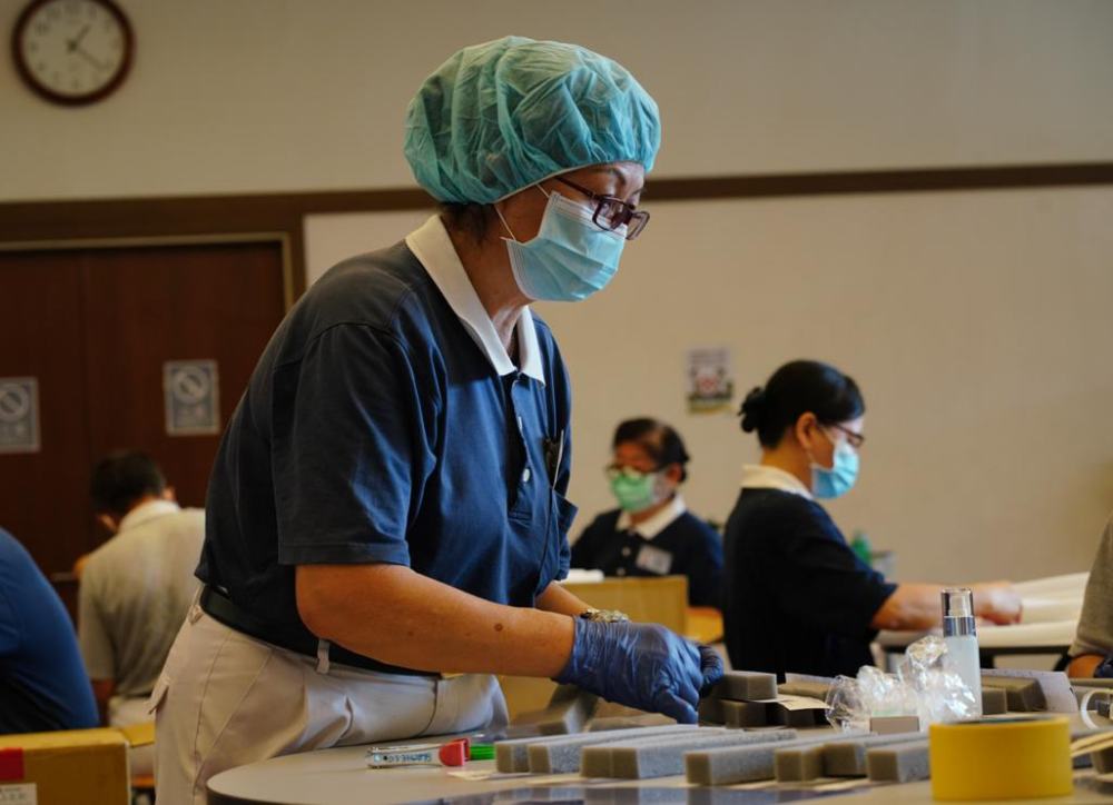 Volunteers hoped that their contribution would ease the burden faced by medical personnel at Hospital Sungai Buloh. — Picture courtesy of Tzu Chi Foundation Malaysia
