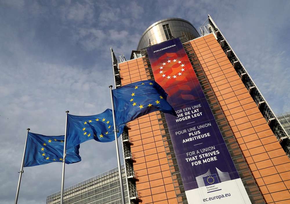 European Union flags fly outside the European Commission headquarters in Brussels, Belgium, December 19, 2019. u00e2u20acu201d Reuters pic