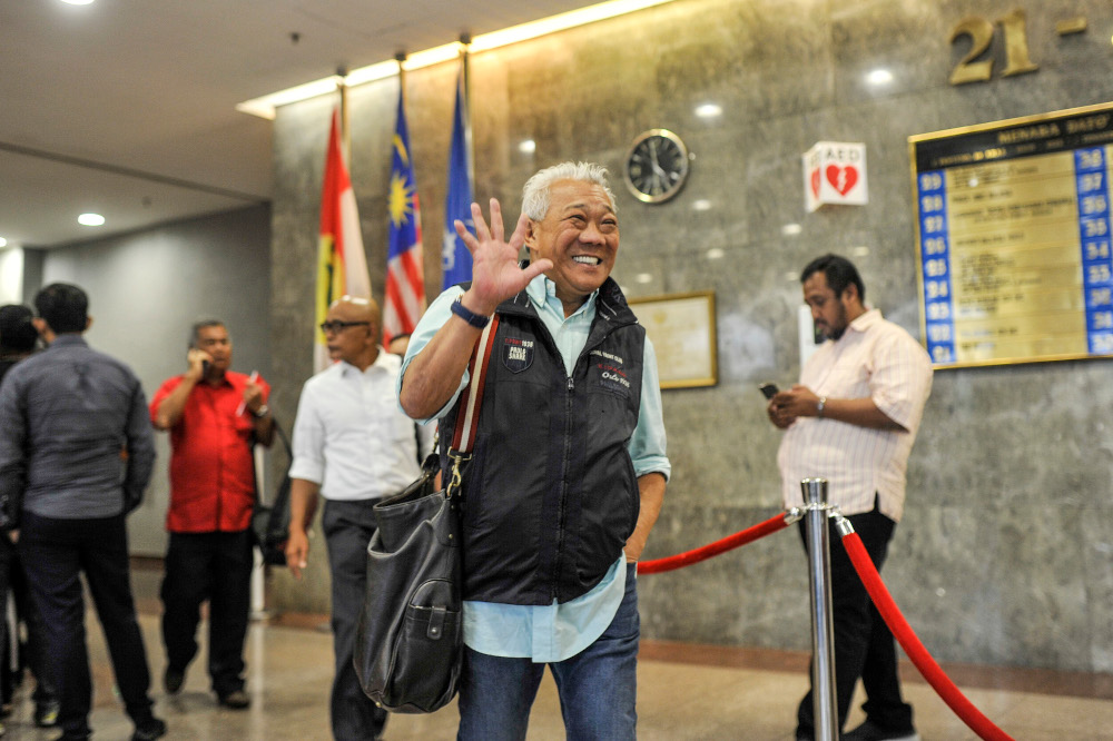 Datuk Seri Bung Mokhtar Radin is seen at Umno headquarters after a meeting in Kuala Lumpur, March 12, 2020. u00e2u20acu201d Picture by Shafwan Zaidon