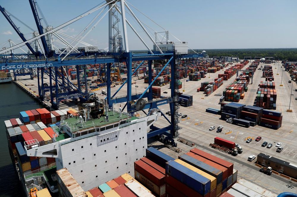 The view from one of the ship-to-shore cranes at Wando Welch Terminal operated by the South Carolina Ports Authority in Mount Pleasant, South Carolina, US May 10, 2018. u00e2u20acu201d Reuters pic
