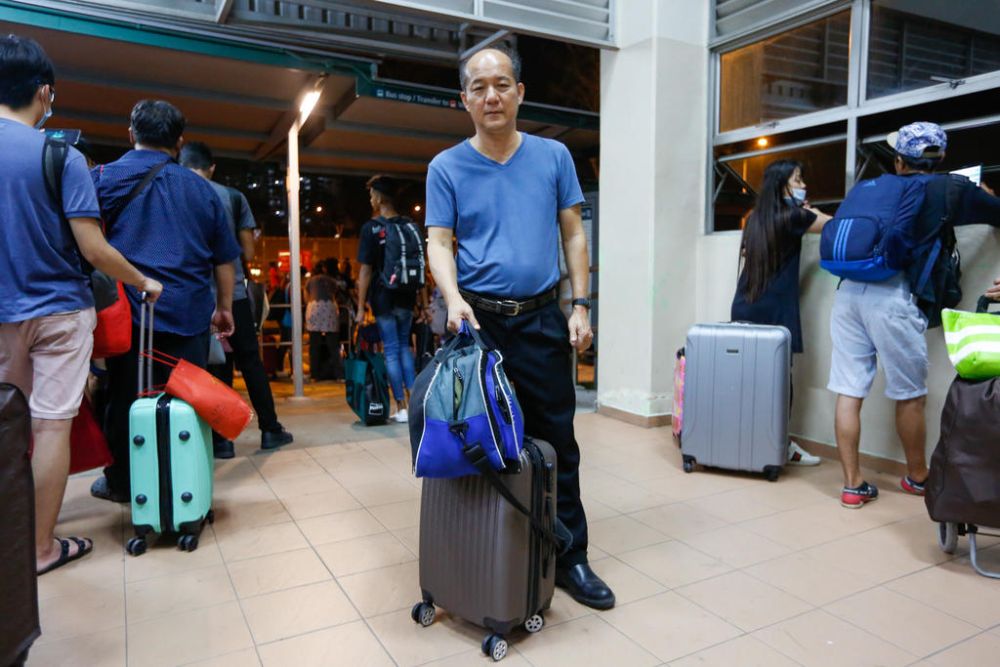 Bus driver Wee Han Chng, who said he crossed the checkpoint at Johor just two minutes before a nationwide lockdown was implemented in Malaysia at midnight. u00e2u20acu201d TODAY pic