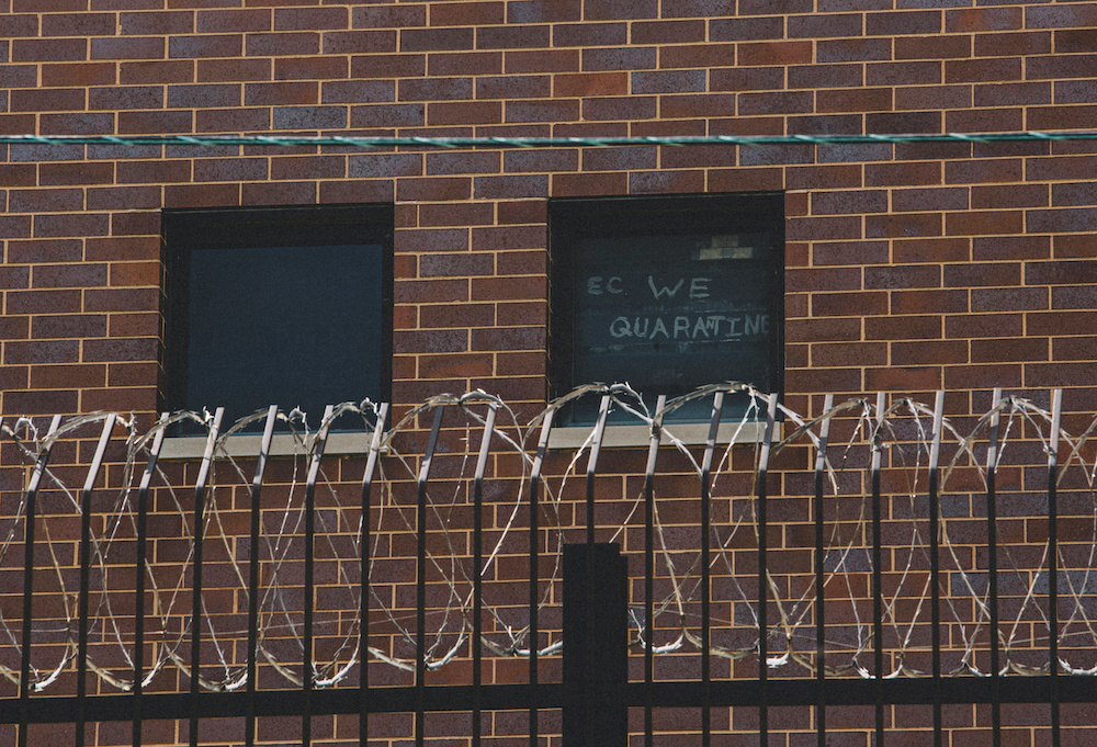 Signs made by prisoners pleading for help are seen in a window of Cook County Jail in Chicago April 9, 2020 amid the coronavirus disease (Covid-19) outbreak. u00e2u20acu201d Reuters pic