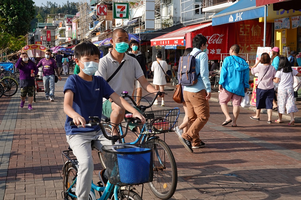People wearing face masks are seen at Cheung Chau island during Easter weekend, amid the novel coronavirus disease outbreak, in Hong Kong April 12, 2020. u00e2u20acu201d Reuters pic