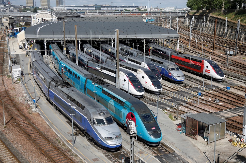 TGV high-speed trains parked at an SNCF depot station in Charenton-le-Pont, near Paris, during the coronavirus outbreak in France April 29, 2020. u00e2u20acu201d Reuters pic