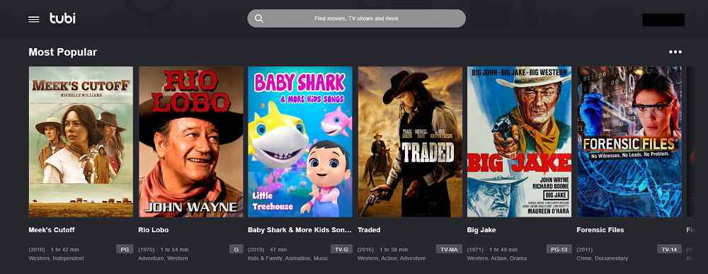 If you are bored of watching the mainstream A-list movies, give Tubi TV a try. — Screen capture via Tubi TV.com