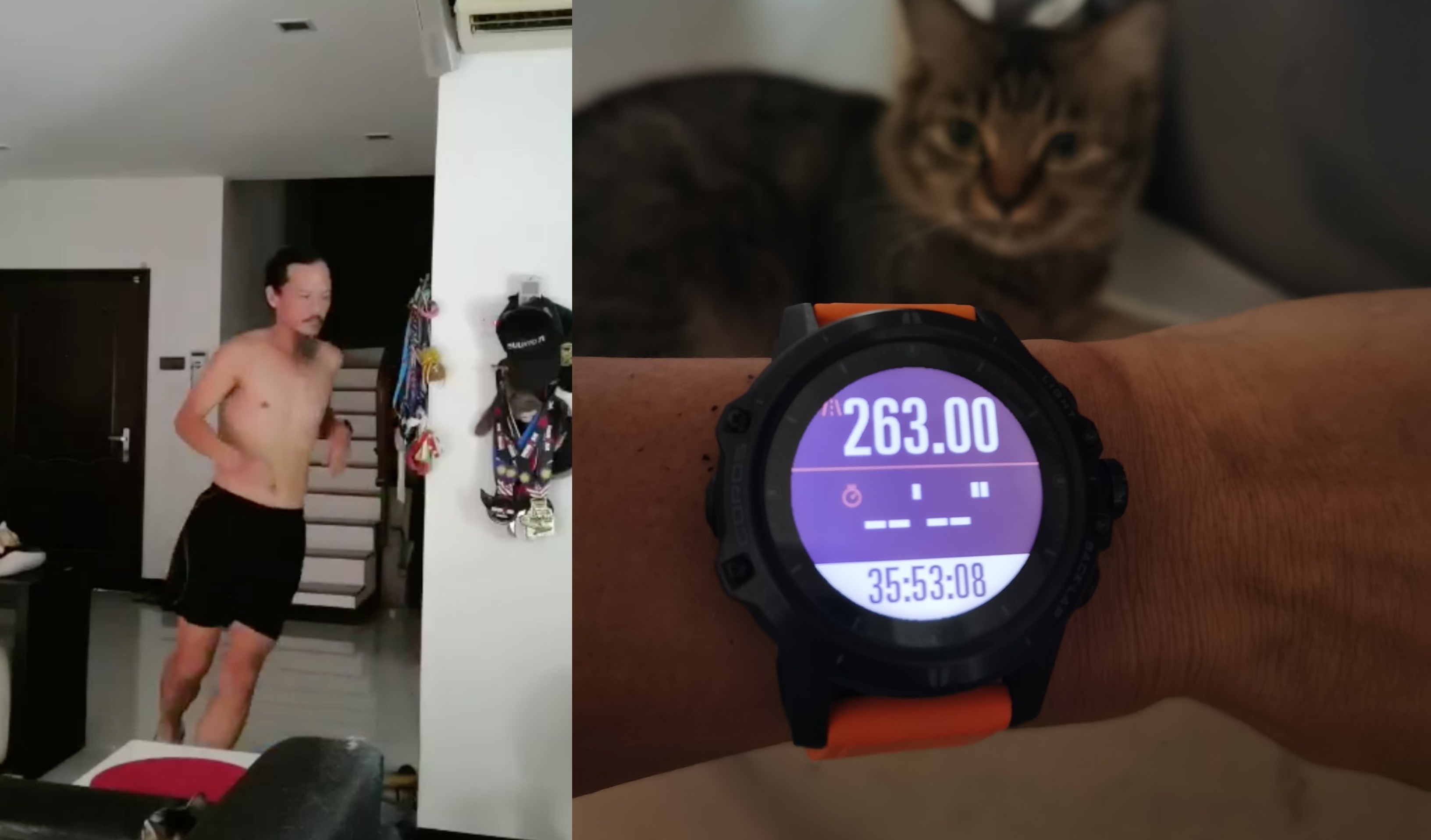 Yim Heng Fatt joked that he had gotten enough exercise to last him until the movement control order ends on April 14.  u00e2u20acu201d Pictures from Facebook/Yimmynn