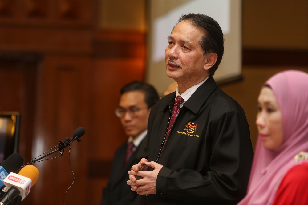 Health director-general Datuk Dr Noor Hisham Abdullah speaks during a press conference on Covid-19 in Putrajaya April 9, 2020. u00e2u20acu201d Picture by Choo Choy May