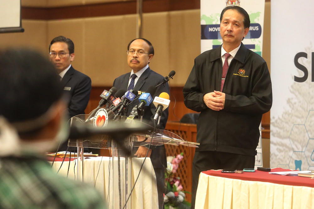 Health director-general Datuk Dr Noor Hisham Abdullah speaks during a press conference on Covid-19 in Putrajaya April 9, 2020. u00e2u20acu201d Picture by Choo Choy May