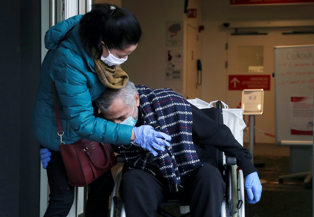 Belgian doctor Antoine Sassine, urologist at Chirec Delta Hospital, who survived the coronavirus disease in Brussels, Belgium, April 19, 2020. 