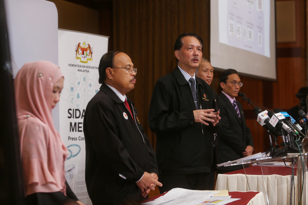 Health director-general Datuk Dr Noor Hisham Abdullah speaks during a press conference on Covid-19 in Putrajaya April 20, 2020. u00e2u20acu201d Picture by Choo Choy May