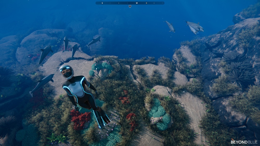 Immerse yourself in a near-future underwater adventure in u00e2u20acu02dcBeyond Blue.u00e2u20acu2122 u00e2u20acu201d Picture courtesy of E-Line Media