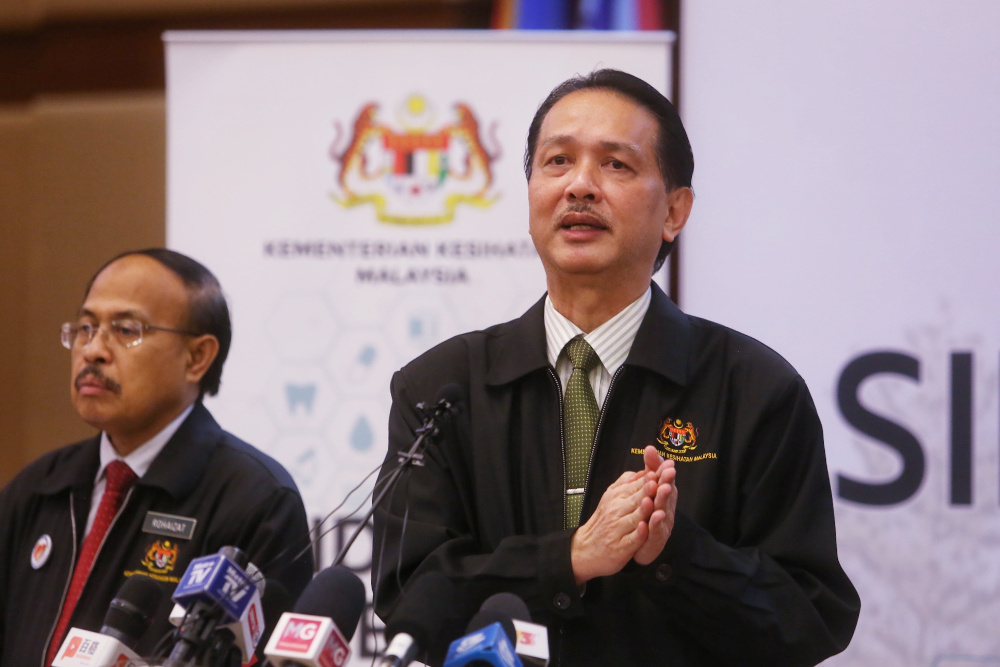 Health director-general Datuk Dr Noor Hisham Abdullah speaks during a press conference on Covid-19 in Putrajaya April 27, 2020. u00e2u20acu201d Picture by Choo Choy May