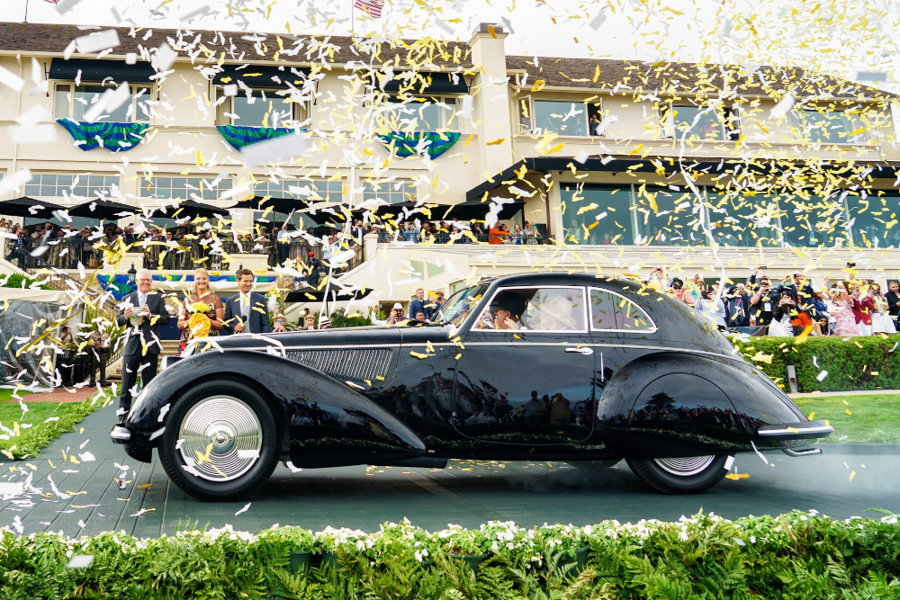 An exhibit from the 2018 Pebble Beach Concours du00e2u20acu2122Elegance, the Alfa Romeo 8C 2900B Touring Berlinetta de 1937. u00e2u20acu201d Picture courtesy of Pebble Beach Concours du00e2u20acu2122Elegance via AFP-Relaxnews