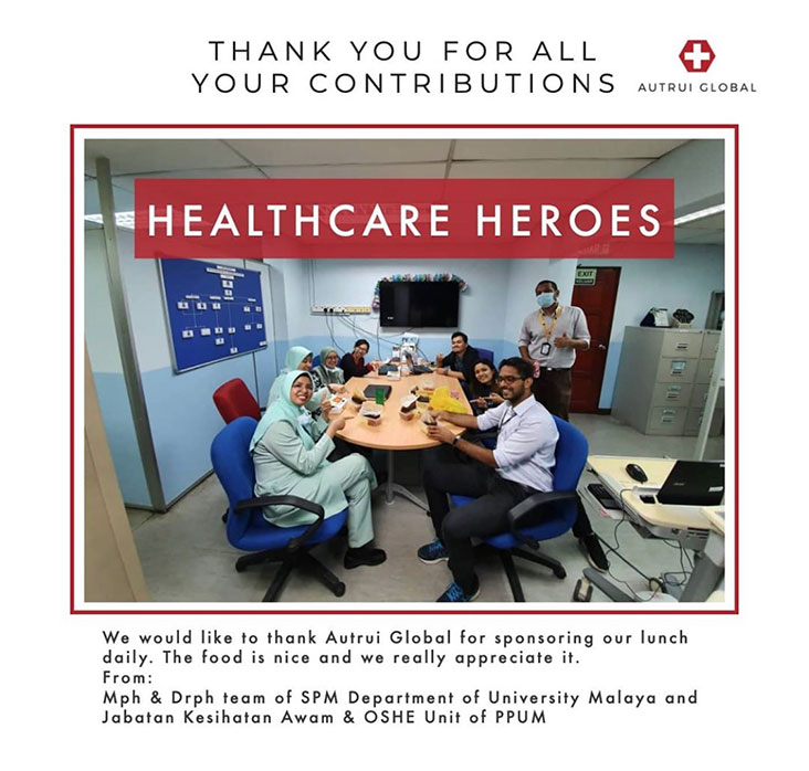 Feeding Covid-19 frontliners is part of Autrui Global’s recent mission pivot