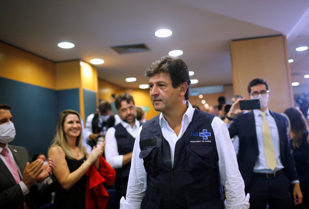 Brazil's Minister of Health Luiz Henrique Mandetta arrives to a news conference, amid the coronavirus disease outbreak in Brasilia April 6, 2020. u00e2u20acu2022 Reuters pic