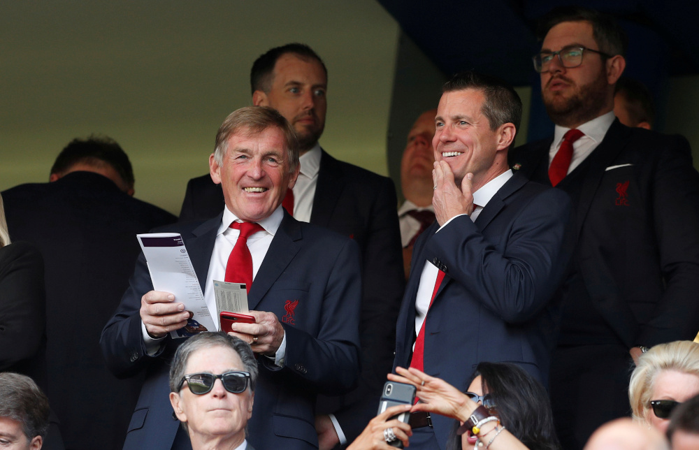 Kenny Dalglish in the stands before the Chelsea vs Liverpool match at Stamford Bridge, London May 6, 2018.  u00e2u20acu201d Action Images pic via Reuters
