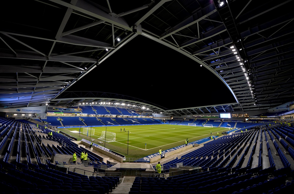 A general view of The Amex Community Stadium. The stadium has been converted into a drive-through Covid-19 testing centre to assist the NHS during the Covid-19 outbreak. u00e2u20acu2022 Reuters pic