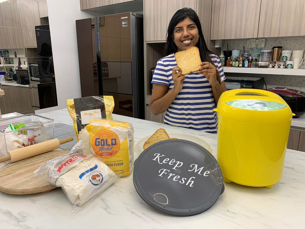 Fernandez is accustomed to having bread at home and said she could even eat it for every meal. — Picture courtesy of Elvina Fernandez.
