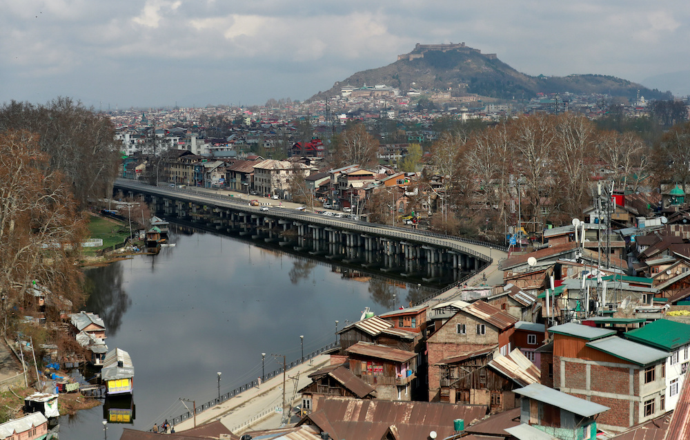 A view shows empty roads after India launched a 14-hour long curfew to limit the spreading of coronavirus disease (Covid-19) in the country, in Srinagar, March 22, 2020. u00e2u20acu201d Reuters pic