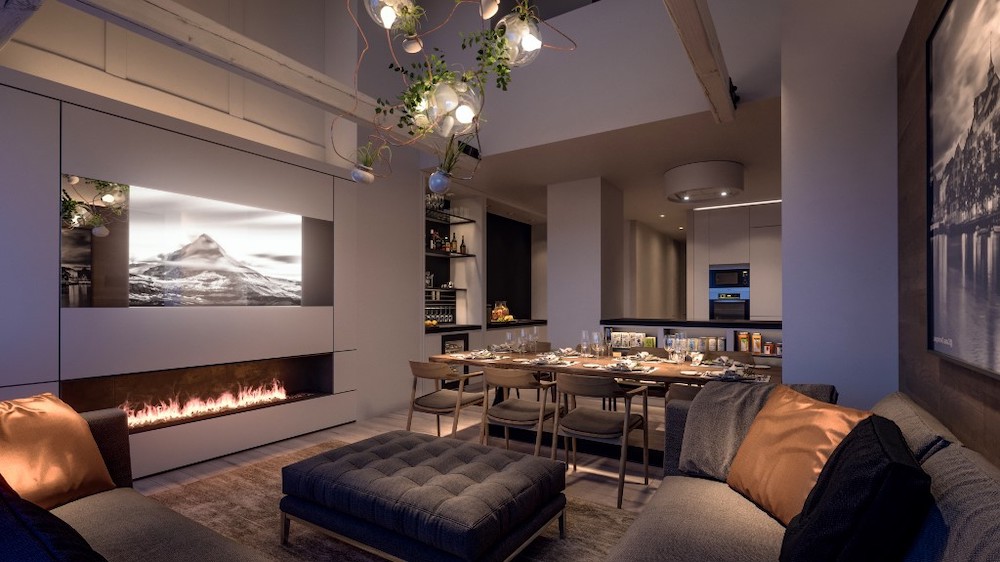 This handout picture made available on April 3, 2020 by a high-end operator of serviced apartments Le Bijou Hotel & Resort AG shows the living room of a luxury apartment in downtown Zurich. u00e2u20acu201d AFP picnn